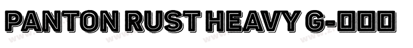 Panton Rust Heavy G字体转换